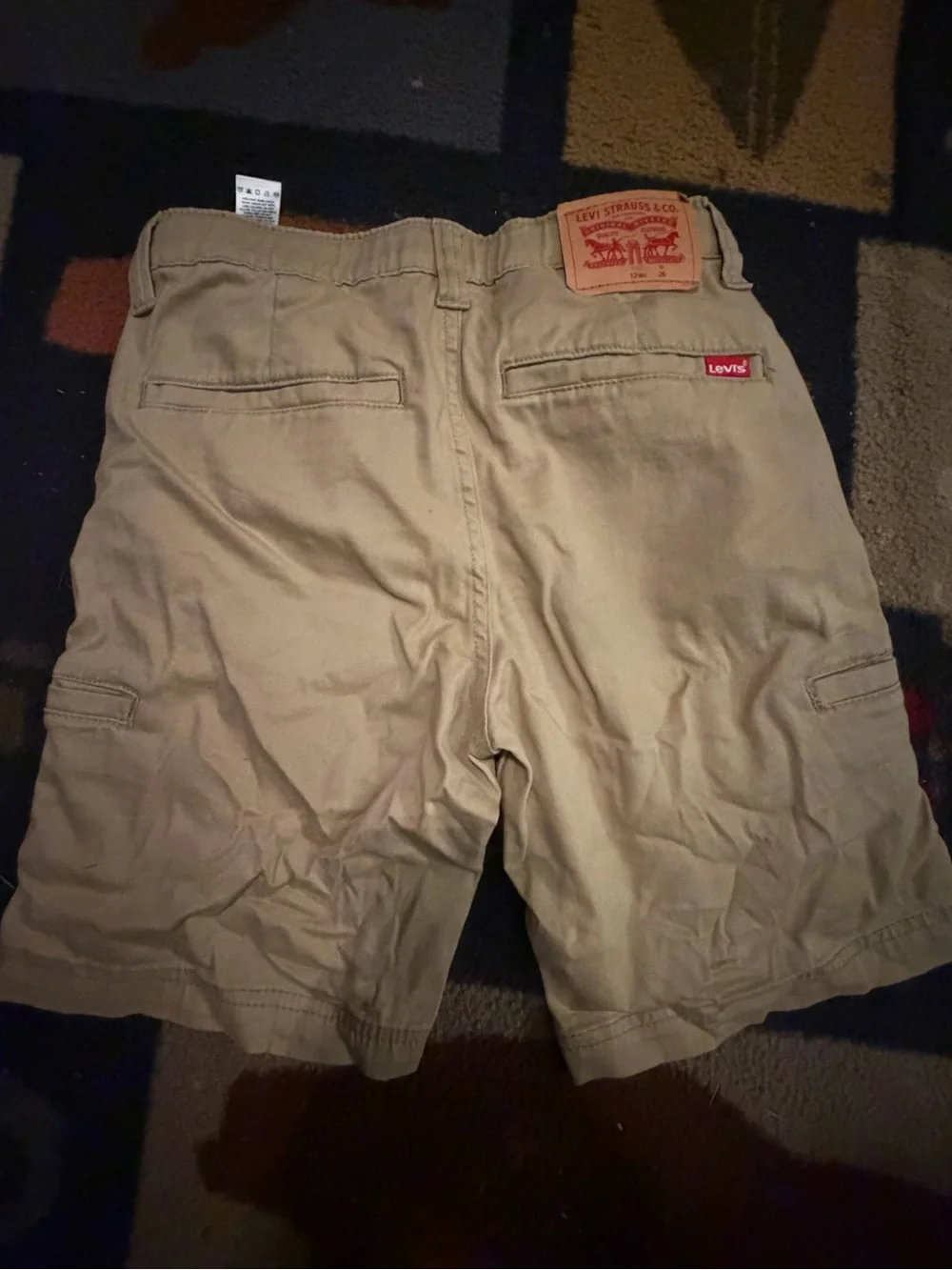 Levi's Khaki Cargo Shorts for Kids